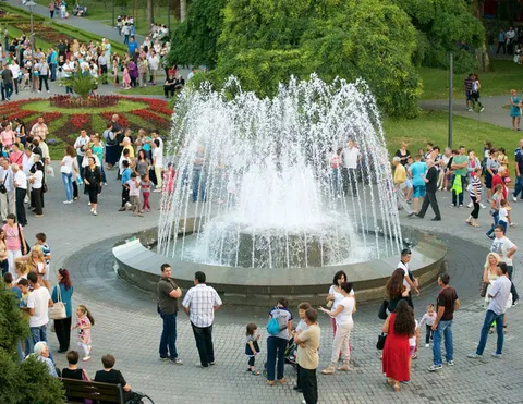 Fontana u Centralnom parku Vrnjačke Banje